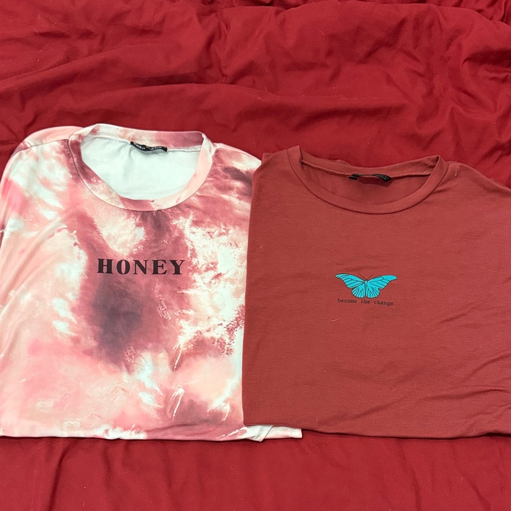 ✨ SHEIN Oversized Tee Bundle (Size L) – Perfect Condition! ✨